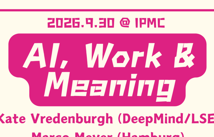 Workshop: AI, Work & Meaning